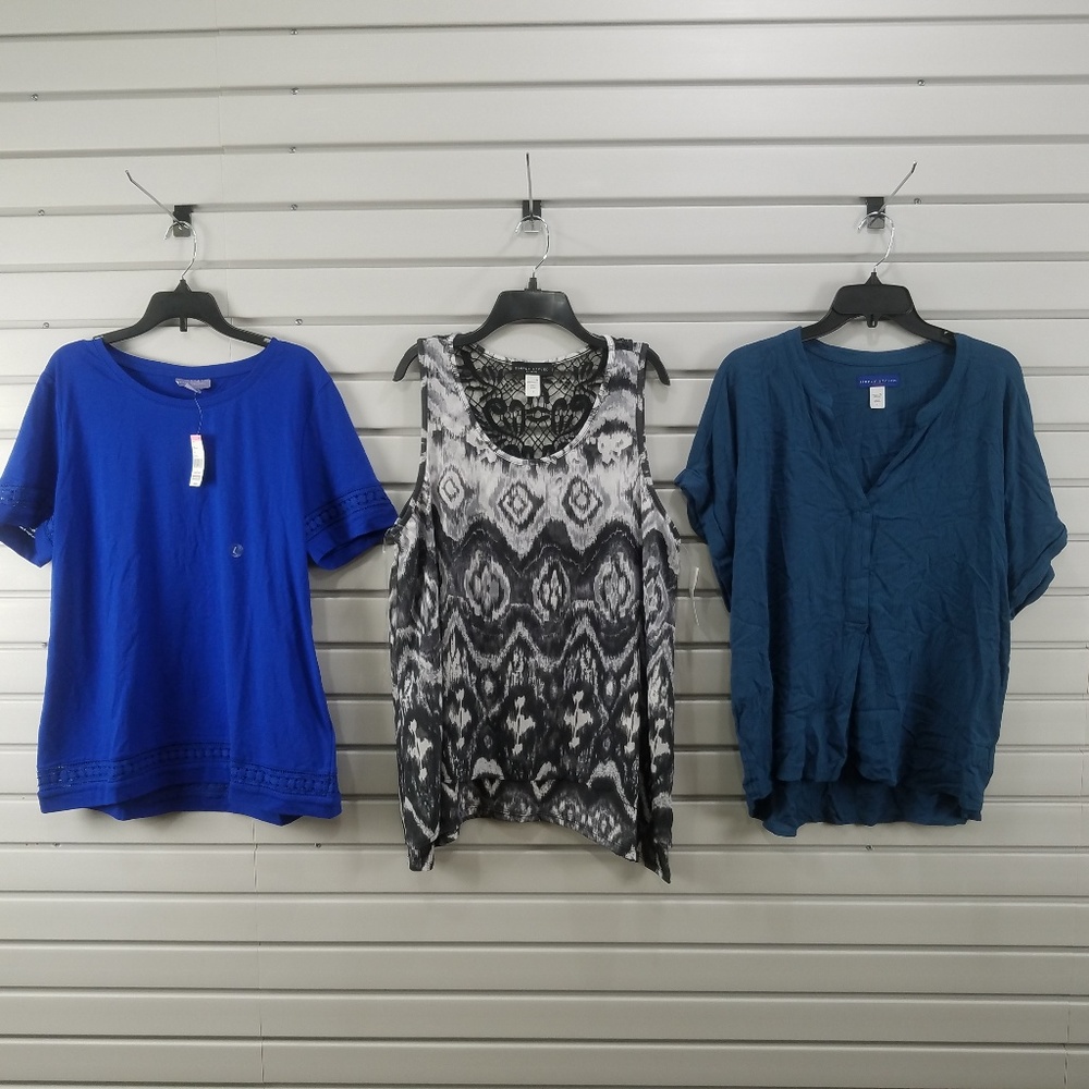 New 3 Pcs Women's Top Blouse Shirt Sweater Tank